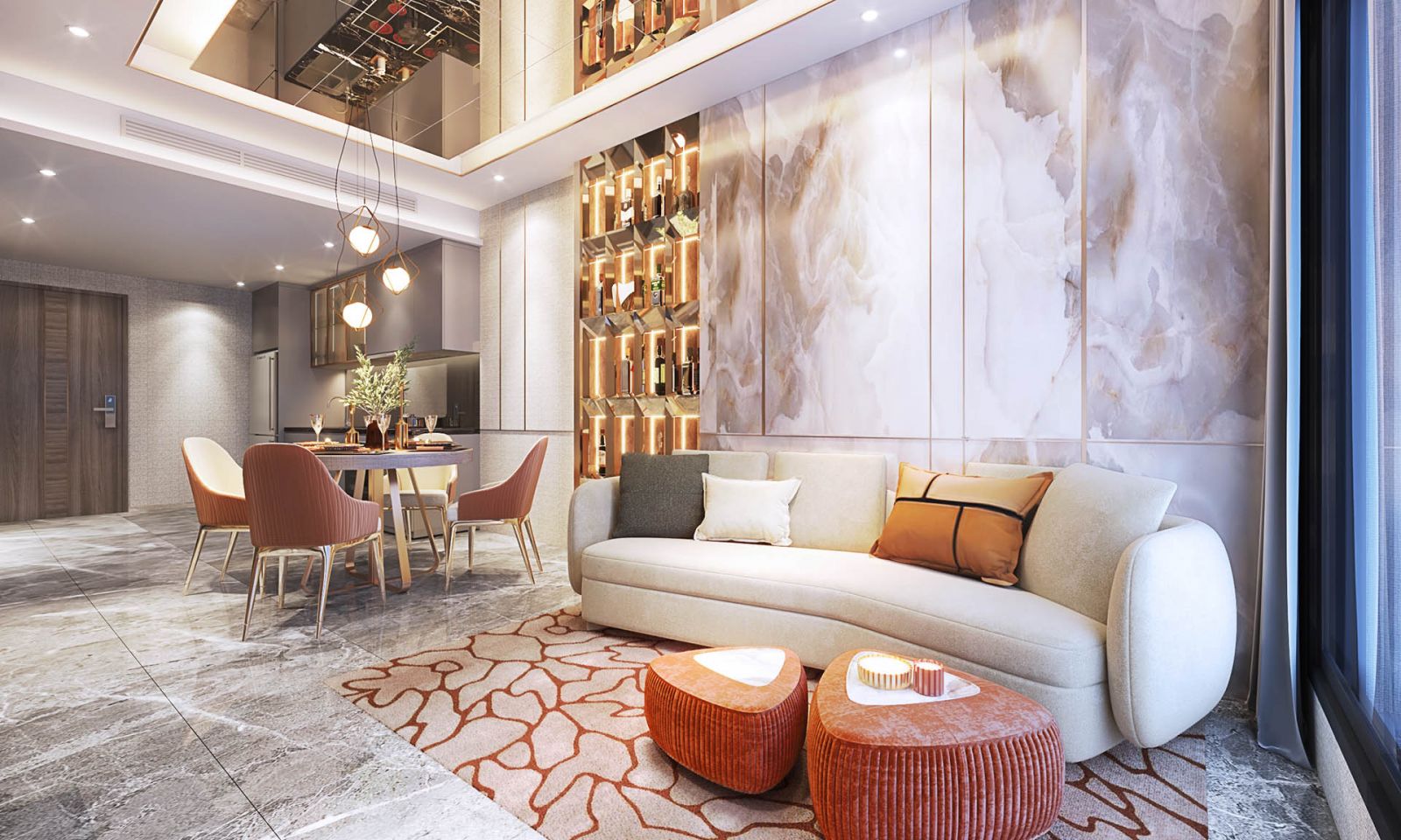 nhà mẫu 02 phòng ngủ picity sky park